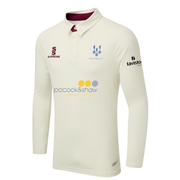 City of Ely CC - Ergo Long Sleeve Maroon Trim Shirt